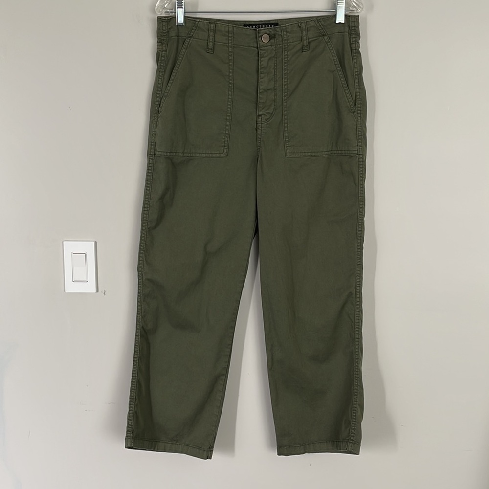 Sanctuary Vacation Crop Pants Hiker Green Size 29